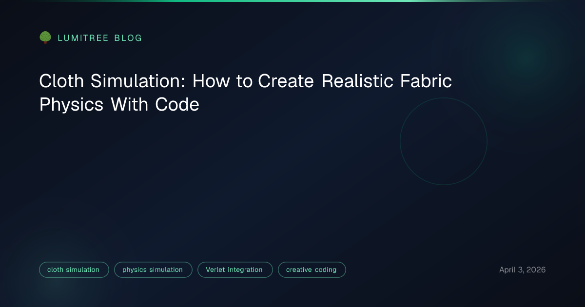 Cloth Simulation: How to Create Realistic Fabric Physics With Code ...