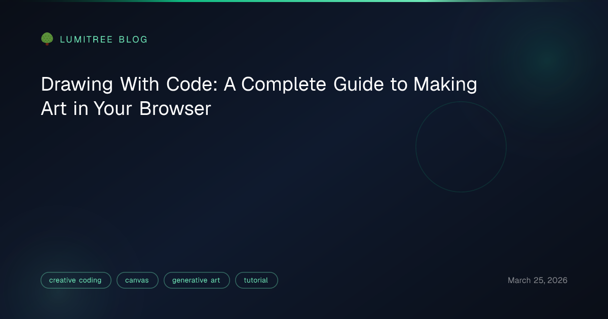 Drawing With Code: A Complete Guide to Making Art in Your Browser ...