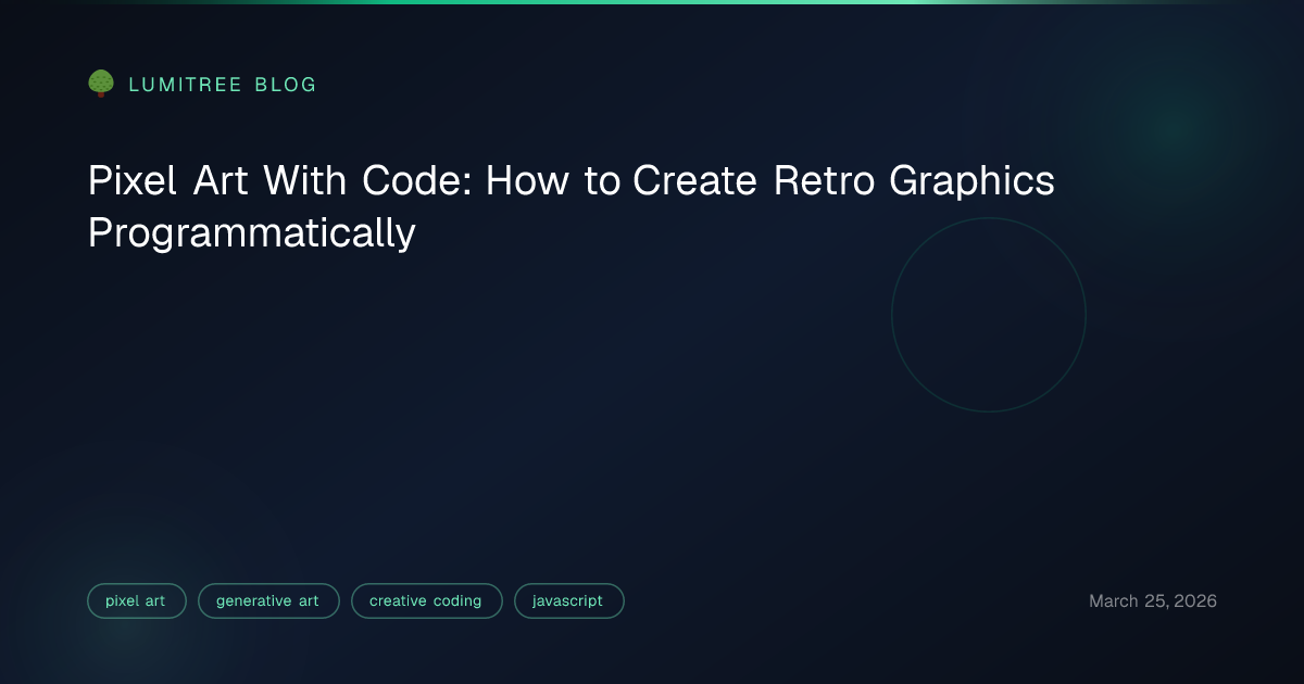 Pixel Art With Code: How to Create Retro Graphics Programmatically ...