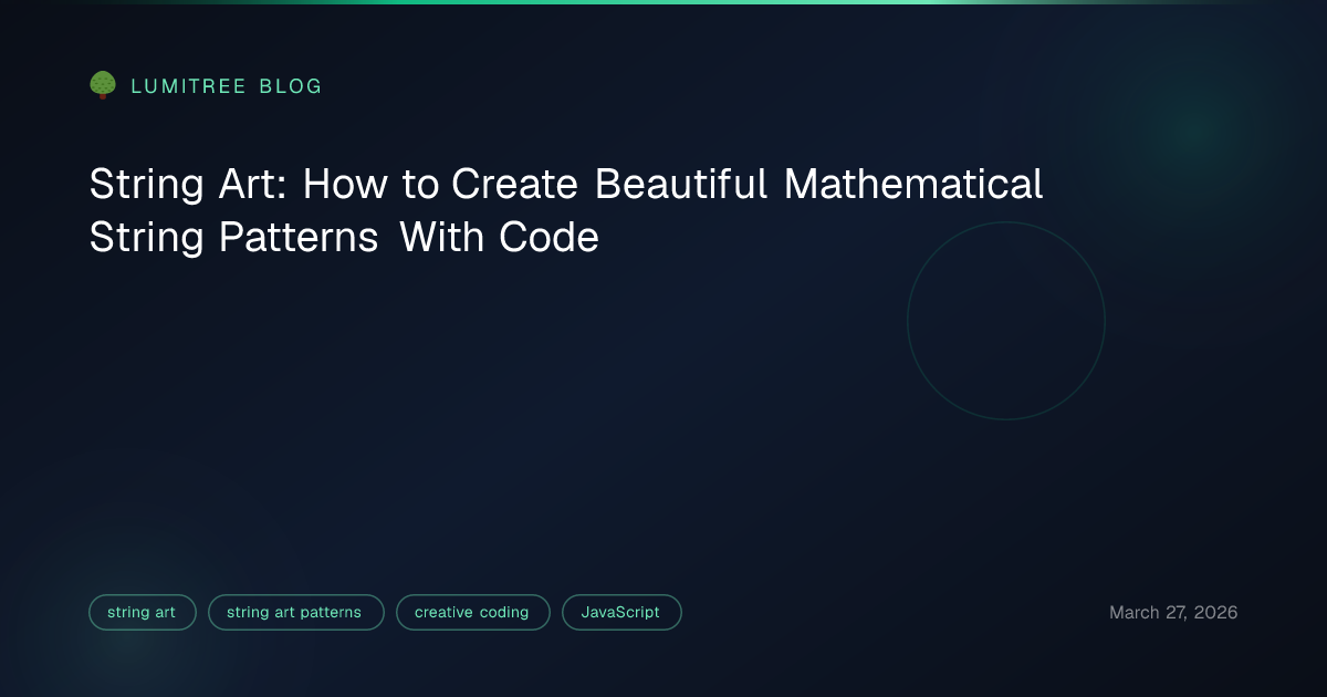 String Art: How to Create Beautiful Mathematical String Patterns With ...